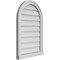 Ekena Millwork Round Top Surface Mount PVC Gable Vent w/ 2"W x 2"P Brickmould Sill Frame, 20"W x 30"H GVPRT20X3003SN - alternate 3